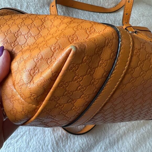Gucci Orange Microguccissima Leather Medium Nice Tote - Picture 11 of 11